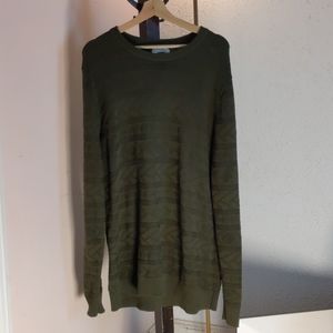 NWT Crew Neck Arizona Patterned Green Sweater